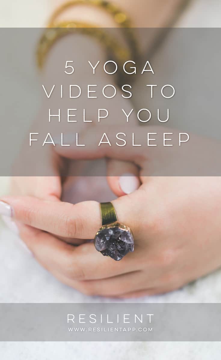 Sometimes depression and anxiety cause insomnia and make it hard to sleep. Yoga can not only help relax you and help you fall asleep, but can also help alleviate symptoms of depression. Here are 5 yoga videos to help you fall asleep.