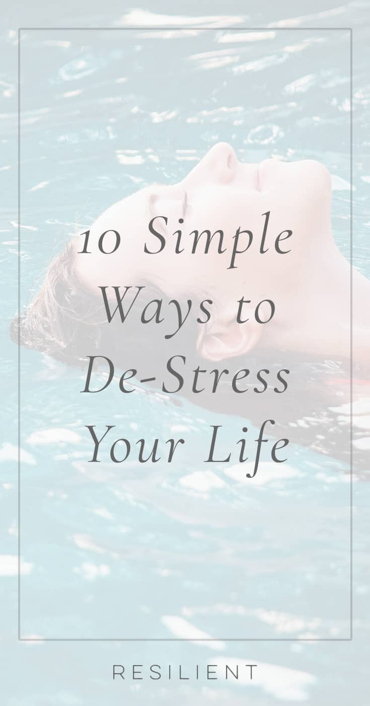 I'm excited to share some of my favorite life organizational tips and tricks I've used over the years to help relax when things get stressful! Here are 10 simple ways to de-stress your life.