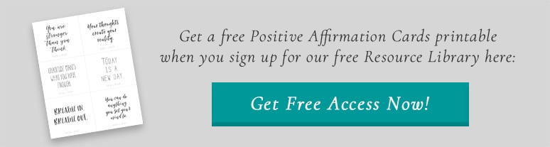 Get a free Positive Affirmation Cards printable