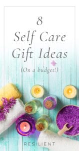 On days when you're feeling low or need a little pick-me-up or me time, you can devote some time to self care and pampering.  Here are 8 self care gift ideas on a budget. :)