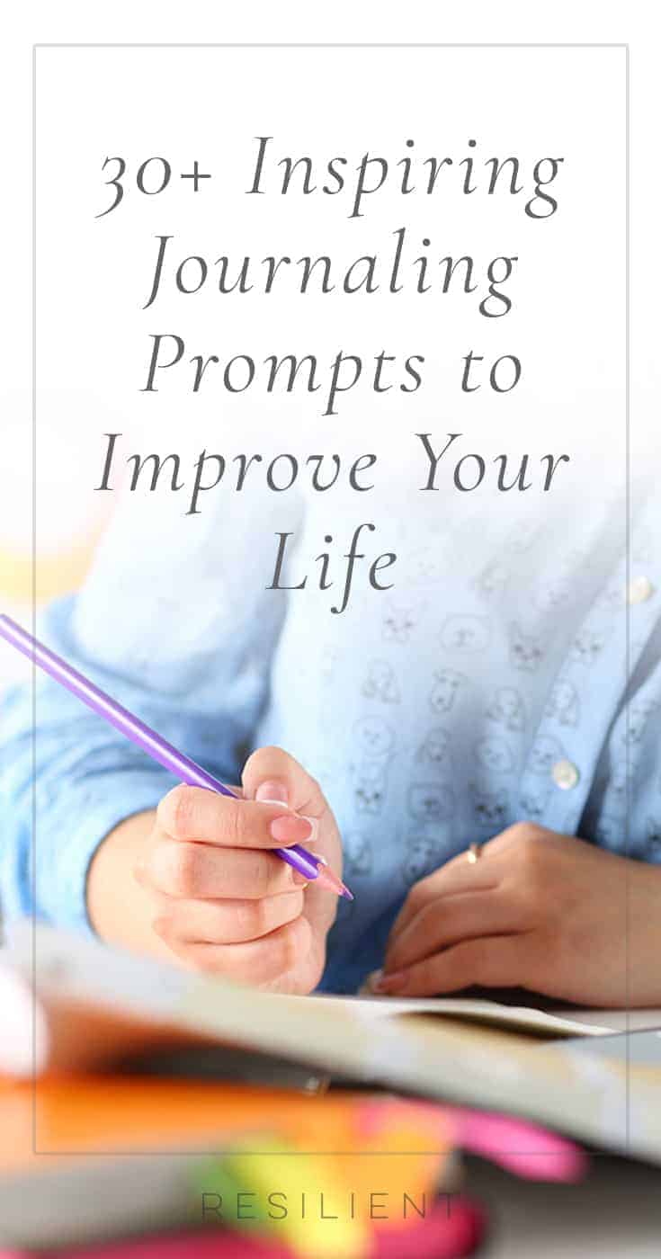 Journaling or just free writing out your feelings and thoughts is a great way to figure out what you want out of life, sort through your own feelings, and reflect on how things are going and how you can improve. Here are 30+ inspiring journaling prompts to inspire you to create a regular journaling habit for self improvement.