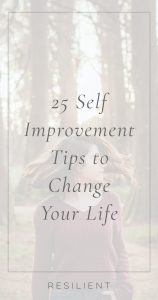 25 Self Improvement Tips